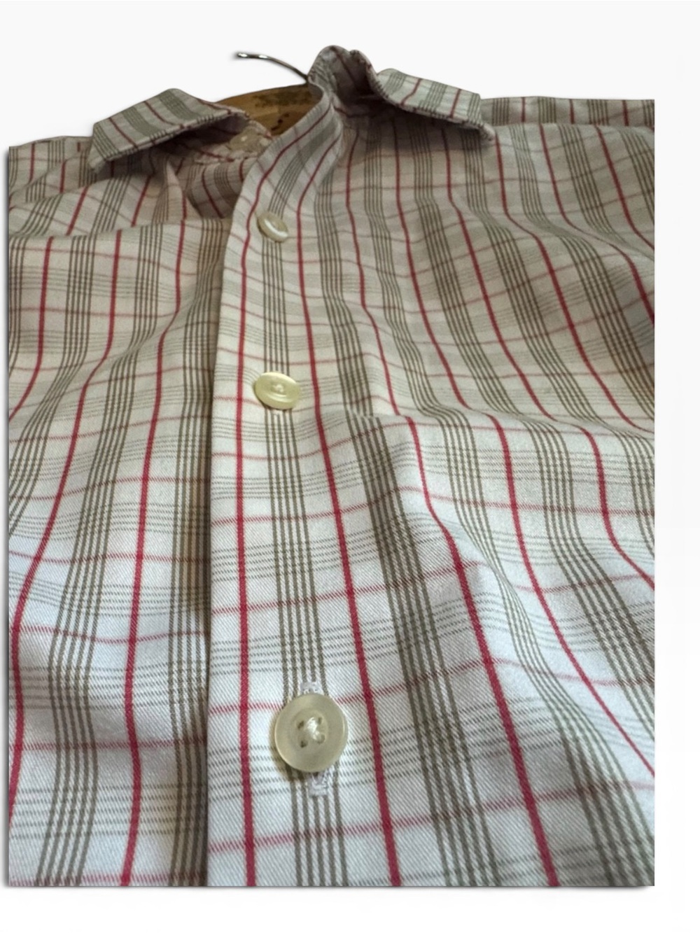 Michael Kors Men’s Plaid Dress Medium Button Down Business Casual - Picture 4 of 12